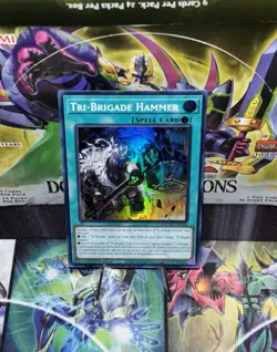 Yugioh Tri-Brigade Hammer DOOD-EN068 1st Edition Super Rare NM Presale - Image 1