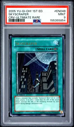 Skyscraper CRV-EN048 1st Edition-Ultimate Rare Yugioh PSA 9 *854 - Image 1