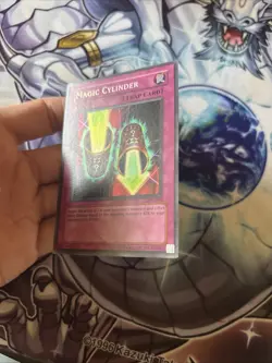 (56) Magic Cylinder LON-104 Secret Rare Unlimited Yugioh MP/HP - Image 4