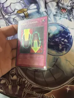 (56) Magic Cylinder LON-104 Secret Rare Unlimited Yugioh MP/HP - Image 5