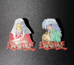 (2) Yu-Gi-Oh Commemorative Pins - Numbered - Maximillion Pegasus And Bakura - Image 1