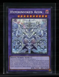 Yu-Gi-Oh! Hyperinvoked Aeon Chaos Origins Secret Rare • CORI-EN033 1st Edition - Image 1