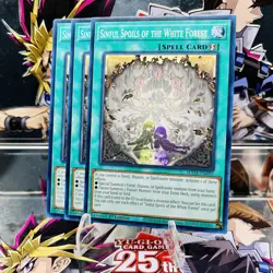 3x Yugioh Playset Sinful Spoils of the White Forest SUDA-EN055 Com 1st Near Mint - Image 1