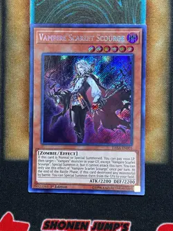 Yugioh Vampire Scarlet Scourge DASA-EN005 Secret Rare 1st Ed NM - Image 1