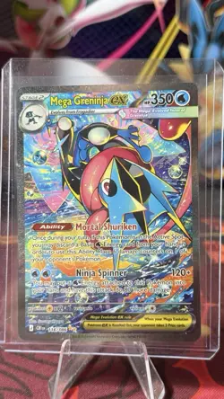 Pokemon Mega Greninja ex 116/086 Me04: Chaos Rising Holo SIR - Image 1