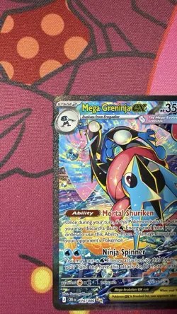 Pokemon Mega Greninja ex 116/086 Me04: Chaos Rising Holo SIR - Image 3