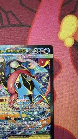Pokemon Mega Greninja ex 116/086 Me04: Chaos Rising Holo SIR - Image 4