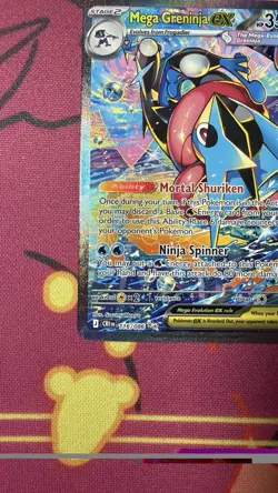 Pokemon Mega Greninja ex 116/086 Me04: Chaos Rising Holo SIR - Image 5