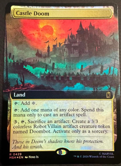 Castle Doom (Extended Art) Foil R 429 NM Marvel Super Heroes MTG - Image 1