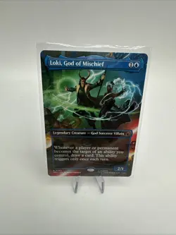 Magic MTG | Super Heroes | Loki, God of Mischief | Borderless R 0343 - Image 1