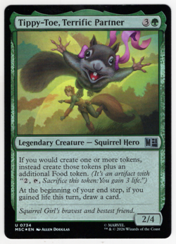 Tippy-Toe, Terrific Partner FOIL 0734 Marvel Super Heroes (MSC) MTG NM/M - Image 1