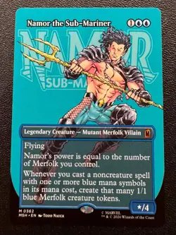 Namor the Sub-Mariner (Borderless) (362) MSH Magic: The Gathering NM - Image 1
