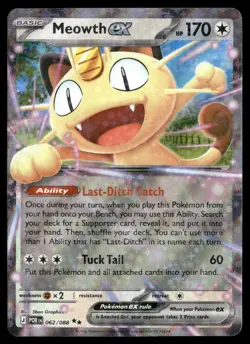 Meowth ex 062/088 Perfect Order Pokemon Holo NM/M - Image 1