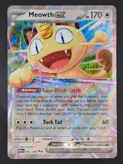 Pokemon Perfect Order Meowth ex Double Rare #062/088 - Image 1