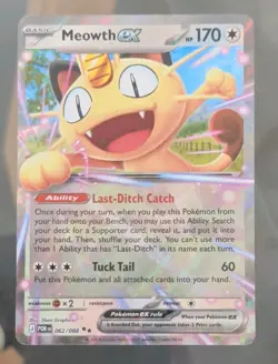 Meowth ex 062/088 - Double Rare - Perfect Order Pokemon TCG - Near Mint/Mint - Image 1