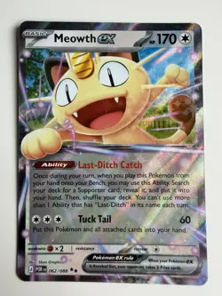 Meowth ex 062/088 - Double Rare - Perfect Order Pokemon TCG - Near Mint/Mint - Image 1