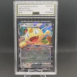 2026 Pokemon Perfect Order Meowth ex Holo #062/088 AGS 10 GEM-MT - Image 1