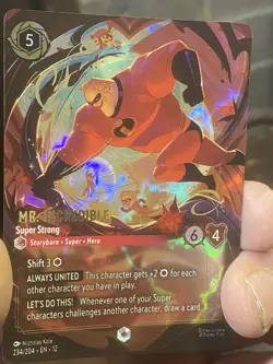 Lorcana Mr Incredible Super Strong Enchanted Wilds Unknown 234/204 - Image 1