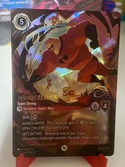 Lorcana Mr Incredible Super Strong Enchanted Wilds Unknown 234/204 - Image 4