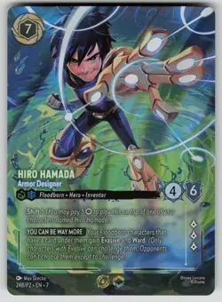 Hiro Hamada Armor Designer Store Championship Foil Disney Lorcana Promo 24B NM - Image 1