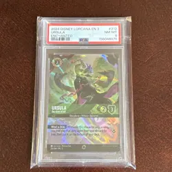 Disney Lorcana! PSA 8 Ursula Deceiver of All 212/204 - Enchanted Holo - - Image 1