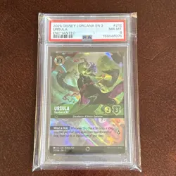 Disney Lorcana! PSA 8 Ursula Deceiver of All 212/204 - Enchanted Holo - - Image 2