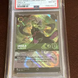 Disney Lorcana! PSA 8 Ursula Deceiver of All 212/204 - Enchanted Holo - - Image 3