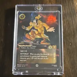 Disney Lorcana Goofy - Galumphing Gumshoe 222/204 Legendary Ruby Foil - Image 1