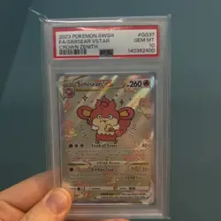 Pokemon Simisear VSTAR GG37/GG70 Crown Zenith Galarian Gallery PSA 10 Gem Mint - Image 1
