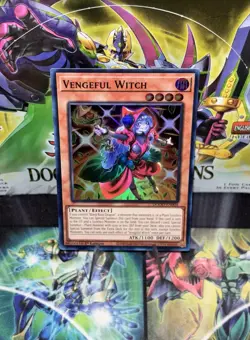 Yugioh Vengeful Witch DOOD-EN004 1st Edition Super Rare NM Presale - Image 1