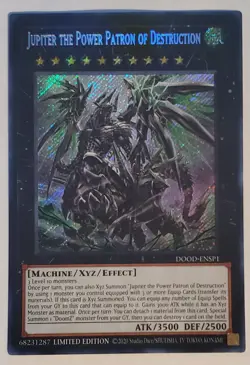 Jupiter The Power Patron Of Destruction DOOD-ENSP1 Secret Lmtd Promo Yugioh NM - Image 1
