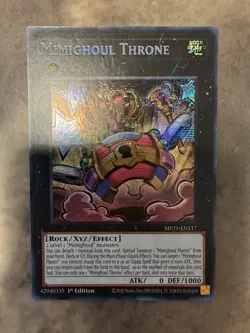 Yugioh! TCG - Mimighoul Throne - Prismatic Secret Rare - MP25-EN117 - Image 1