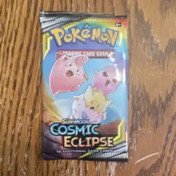 Pokemon TCG Sun & Moon Cosmic Eclipse Sealed Booster Pack - Single Pack - Image 1