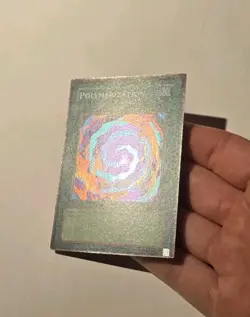 Yugioh Polymerization LOB-059 Super Rare Vintage MP - Image 3