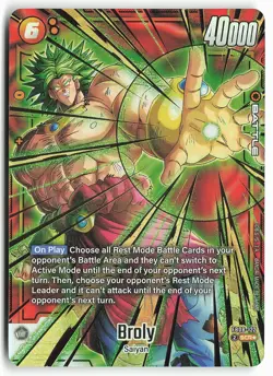 Broly FB08-122 SCR Secret Rare Alternate Art Dragon Ball Super Card - Image 2