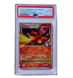 Pokemon TCG 2009 Charizard G LV.X Holo Card 143/147 Supreme Victors Rare PSA 6 - Image 1