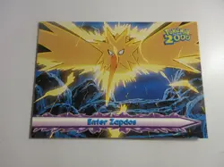 Enter Zapdos Pokemon the Movie 2000 Topps Pokemon Card LP - Image 1