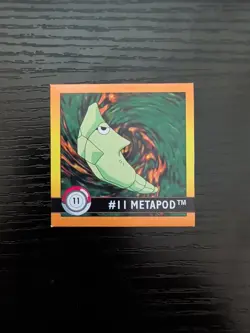 Vintage 1999 Artbox Series 1 Nintendo Pokemon Sticker #11 Metapod - Image 1