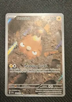 Stunfisk 202/191 Surging Sparks Illustration Rare Pokemon Card Near Mint - Image 1