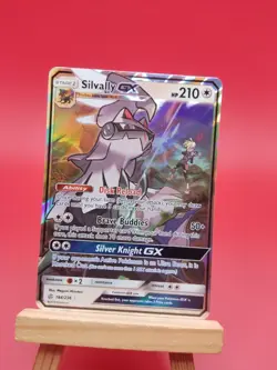 184/236 Silvally GX Holo Ultra Rare SM Cosmic Eclipse Pokemon TCG Card 2019 - Image 2