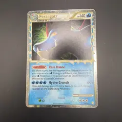 2010 Pokemon TCG FERALIGATR #108/123 HeartGold & SoulSilver Holo Ultra Rare - Image 1