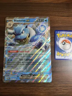 Jumbo Oversized Blastoise EX - 009/165 - Promo - Holo - Pokemon Card - NM - Image 1
