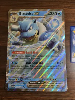 Jumbo Oversized Blastoise EX - 009/165 - Promo - Holo - Pokemon Card - NM - Image 3