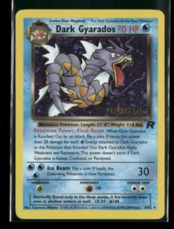 Prerelease Dark Gyarados 8/132 Gym Heroes Holo Rare Vintage Pokemon Card - Image 1