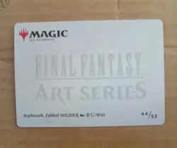 Sephiroth, Fabled SOLDIER Art Series Card - 44/53 English MINT PACK FRESH - Image 2