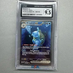 2023 Pokemon Blastoise EX 151 Scarlet Violet 200/165 Card Graded CGC 9.5 - Image 1