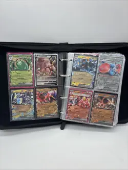 Pokemon card lot with binder, EX, V star, V, Illustration Rare, Radiant, Promo - Image 1