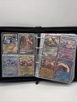 Pokemon card lot with binder, EX, V star, V, Illustration Rare, Radiant, Promo - Image 4