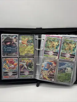 Pokemon card lot with binder, EX, V star, V, Illustration Rare, Radiant, Promo - Image 5