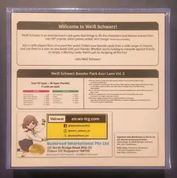 Weiss Schwarz Azur Lane Vol 2 Booster Box Display English 1st Edition Sealed New - Image 2
